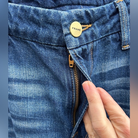 Frame Denim Le Grand Garcon Cropped Jeans, size approx 30/32 - Picture 8 of 11